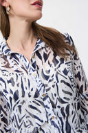 Joseph Ribkoff Navy/White Blouse Style 231025