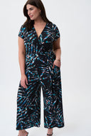 Joseph Ribkoff Black-Multi Jumpsuit Style 231049