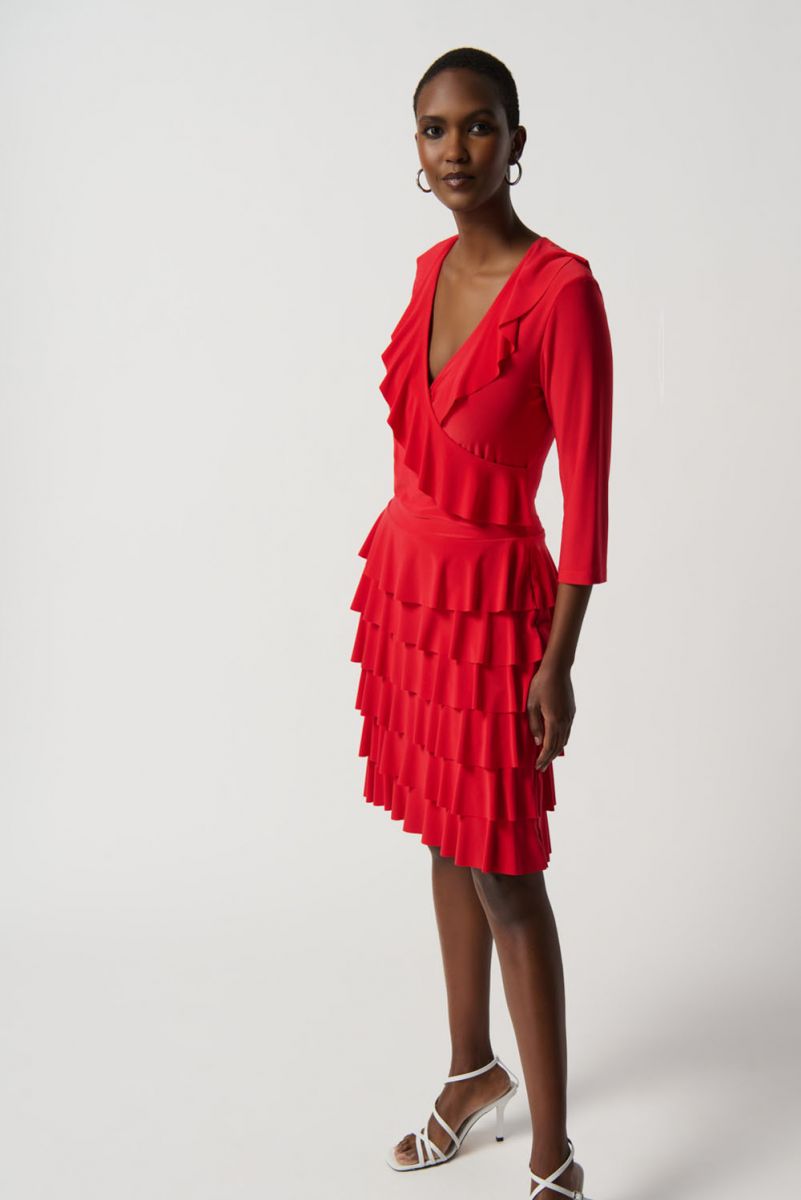 Joseph Ribkoff Red Dress Style 231081