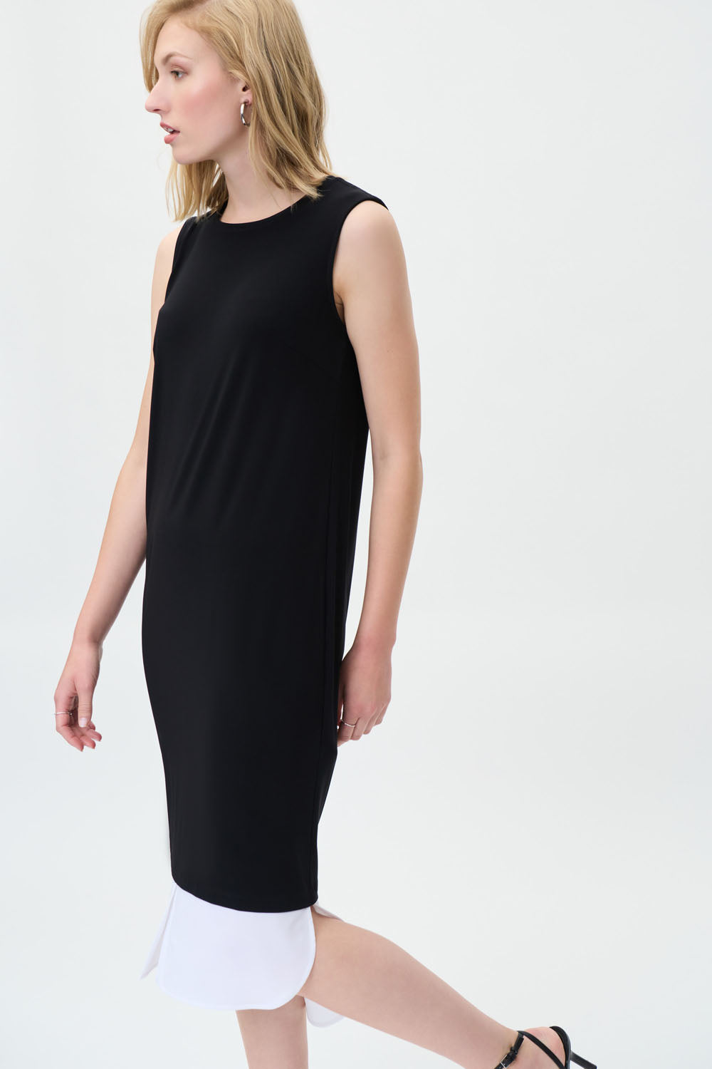 Joseph Ribkoff Black-Optic White Dress Style 231114