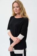 Joseph Ribkoff Black/Moonstone Tunic Style 231261