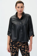 Joseph Ribkoff Leatherette Jacket Style 231290