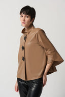 Joseph Ribkoff Leatherette Jacket Style 231290