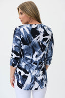 Joseph Ribkoff Midnight Blue-Multi Tunic Style 231299