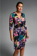 Joseph Ribkoff Midnight Blue/Multi Dress Style 231741