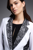 Joseph Ribkoff Vanilla-Black Blazer Style 231743