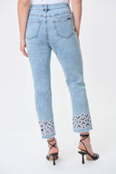 Joseph Ribkoff Light Blue Denim Pants Style 231923