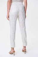 Joseph Ribkoff Vanilla-Gold Denim Pants Style 231957