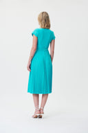 Joseph Ribkoff Palm Springs Pleated Wrap Dress Style 232039