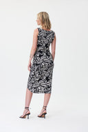 Joseph Ribkoff Black/Moonstone Sleeveless Dress Style 232197