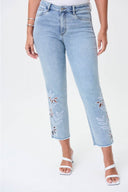 Joseph Ribkoff Light Blue Denim Pants Style 232914