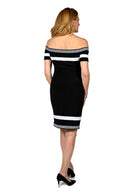 Frank Lyman Black/White Knit Dress Style 236042