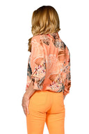 Frank Lyman Tangerine/Khaki Top Style 236141