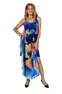 Frank Lyman Blue/Yellow Dress Style 236661U