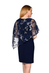 Frank Lyman Midnight Blue Knit Dress Style 238100
